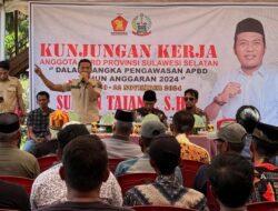 Sultan Tajang Janji Perjuangkan Jalan Poros Provinsi Ruas Kulampa Peneki Solo